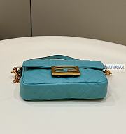 FENDI | Baguette Light Blue Nappa Leather Bag - 19 x 11.5 x 4cm - 5