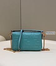 FENDI | Baguette Light Blue Nappa Leather Bag - 19 x 11.5 x 4cm - 4