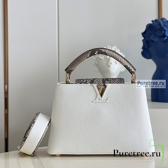 Louis Vuitton | Capucines BB Taurillon Leather With Python Handle M99387 - 27 x 18 x 9cm - 1