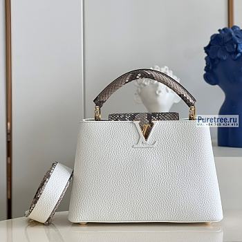 Louis Vuitton | Capucines BB Taurillon Leather With Python Handle M99387 - 27 x 18 x 9cm