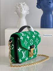 Louis Vuitton | Micro Métis Green Monogram Jacquard Velvet M81494 - 14 x 11 x 3.5cm - 5