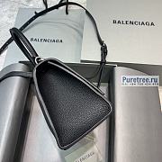 BALENCIAGA | Hourglass Small Handbag In Black Grained Calfskin - 23 x 10 x 14cm - 6