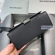BALENCIAGA | Hourglass Small Handbag In Black Grained Calfskin - 19 x 8 x 21cm - 6