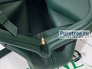 Bottega Veneta | Point Top Handle Bag Dark Green - 24 x 16 x 8cm - 4