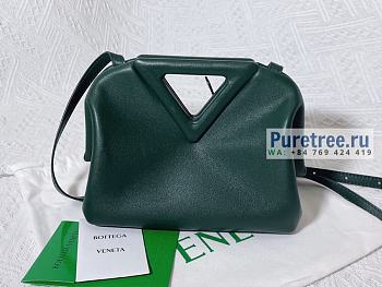 Bottega Veneta | Point Top Handle Bag Dark Green - 24 x 16 x 8cm