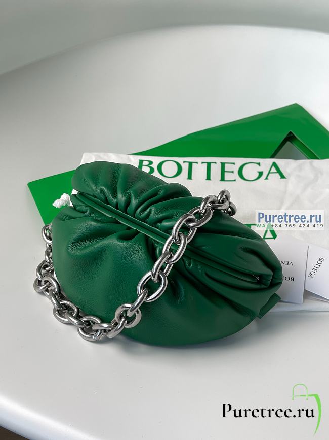 Bottega Veneta | Mini Chain Pouch Belt Bag Green Leather - 22 x 13 x 5cm - 1