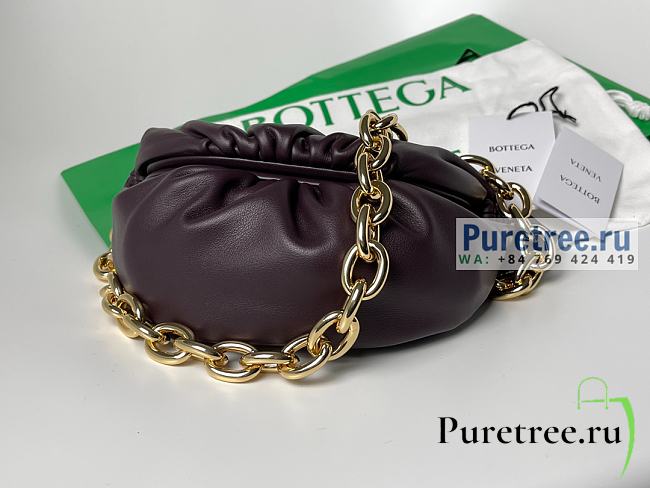 Bottega Veneta | Mini Chain Pouch Belt Bag Grape Leather - 22 x 13 x 5cm - 1