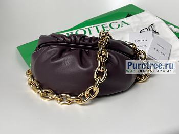Bottega Veneta | Mini Chain Pouch Belt Bag Grape Leather - 22 x 13 x 5cm