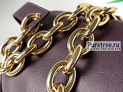 Bottega Veneta | Mini Chain Pouch Belt Bag Grape Leather - 22 x 13 x 5cm - 4