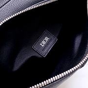 Dior Saddle White Smooth Leather Black 20 cm | 093 - 5