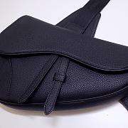 Dior Saddle White Smooth Leather Black 20 cm | 093 - 3