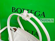 Bottega Veneta | Mini Arco Intreccio Slouchy Leather In White - 29 x 19 x 9cm - 5