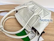 Bottega Veneta | Mini Arco Intreccio Slouchy Leather In White - 29 x 19 x 9cm - 4