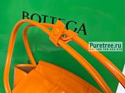 Bottega Veneta | Small Arco Intreccio Slouchy Leather In Tangerine - 33 x 21 x 6cm - 6