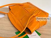 Bottega Veneta | Small Arco Intreccio Slouchy Leather In Tangerine - 33 x 21 x 6cm - 5