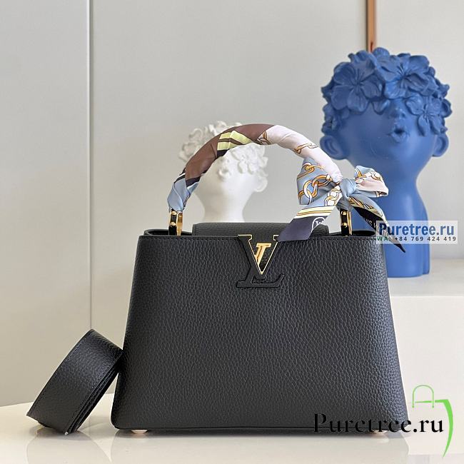 Louis Vuitton | Capucines BB Taurillon Leather Handle Wrapped Scarf M20536 - 27 x 18 x 9cm - 1
