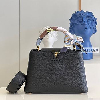 Louis Vuitton | Capucines BB Taurillon Leather Handle Wrapped Scarf M20536 - 27 x 18 x 9cm