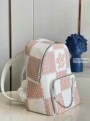 Louis Vuitton | Racer Backpack White Damier Spray Leather M20664 - 33 x 41 x 18cm - 4