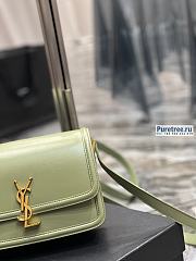 YSL | Solferino Medium Satchel In Pistache Box Saint Laurent Leather 23x16x6 cm - 6