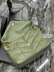 YSL | Puffer Medium Chain Bag In Pistache Quilted Lambskin - 35 x 23 x 13.5cm - 3