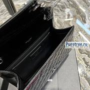 YSL | Envelope Medium Bag In Black Matelassé Patent Leather - 24 x 17.5 x 6cm - 2