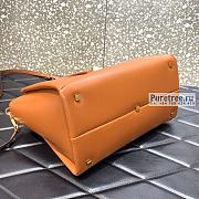 VALENTINO | Medium One Stud Brown Nappa Handbag - 27 x 22 x 14cm - 4