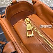 VALENTINO | Medium One Stud Brown Nappa Handbag - 27 x 22 x 14cm - 2