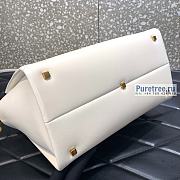 VALENTINO | Medium One Stud White Nappa Handbag - 27 x 22 x 14cm - 5