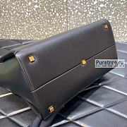 VALENTINO | Medium One Stud Black Nappa Handbag - 27 x 22 x 14cm - 3