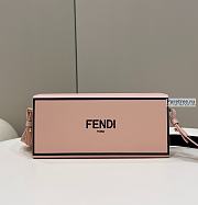 FENDI | Horizontal Box Pink Leather Bag - 24 x 5 x 10.5cm - 1