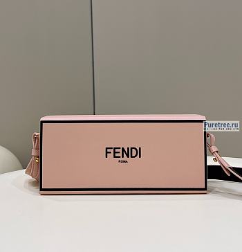 FENDI | Horizontal Box Pink Leather Bag - 24 x 5 x 10.5cm