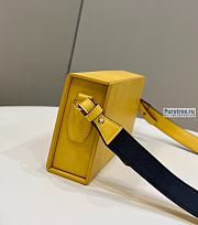 FENDI | Horizontal Box Yellow Leather Bag - 24 x 5 x 10.5cm - 5
