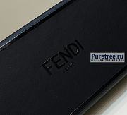 FENDI | Horizontal Box Black Leather Bag - 24 x 5 x 10.5cm - 6