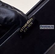 FENDI | Horizontal Box Black Leather Bag - 24 x 5 x 10.5cm - 5