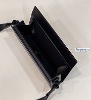 FENDI | Horizontal Box Black Leather Bag - 24 x 5 x 10.5cm - 2