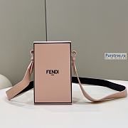 FENDI | Vertical Box Pink Leather Bag - 10.5 x 7 x 17cm - 1