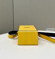 FENDI | Vertical Box Yellow Leather Bag - 10.5 x 7 x 17cm - 6