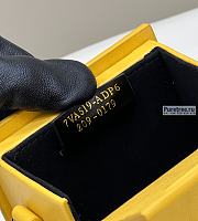 FENDI | Vertical Box Yellow Leather Bag - 10.5 x 7 x 17cm - 4