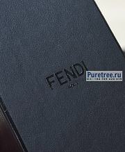 FENDI | Vertical Box Black Leather Bag - 10.5 x 7 x 17cm - 6