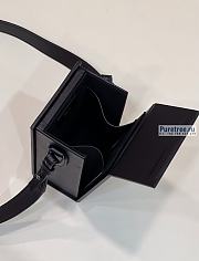 FENDI | Vertical Box Black Leather Bag - 10.5 x 7 x 17cm - 5