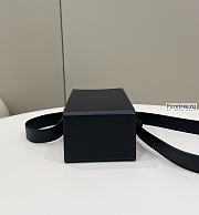 FENDI | Vertical Box Black Leather Bag - 10.5 x 7 x 17cm - 4
