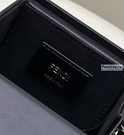 FENDI | Vertical Box Black Leather Bag - 10.5 x 7 x 17cm - 3
