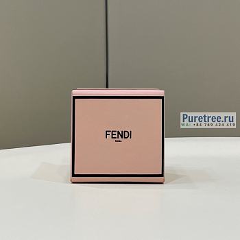 FENDI | Key Charm Pink Leather Key Case - 6.7 x 5.1 x 6.7cm
