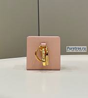 FENDI | Key Charm Pink Leather Key Case - 6.7 x 5.1 x 6.7cm - 2