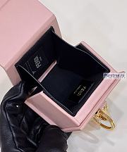 FENDI | Key Charm Pink Leather Key Case - 6.7 x 5.1 x 6.7cm - 6