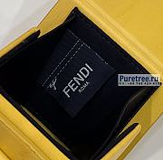 FENDI | Key Charm Yellow Leather Key Case - 6.7 x 5.1 x 6.7cm - 2