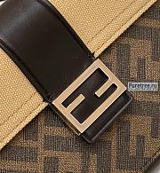 FENDI | Baguette Pouch Brown Fabric Bag - 16 x 2.5 x 11cm - 4
