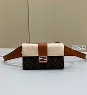 FENDI | Baguette Pouch Cream Fabric Bag - 16 x 2.5 x 11cm - 1