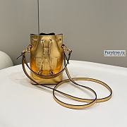 FENDI | Mon Tresor Gold Laminated Leather Mini Bag 8BS010 - 18 x 10 x 12cm - 1