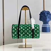 Louis Vuitton | Papillon Green Monogram Velvet M46206 - 31 x 15 x 15cm - 1